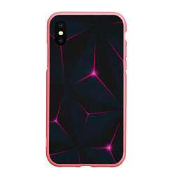 Чехол iPhone XS Max матовый Розовое созвездие, цвет: 3D-баблгам