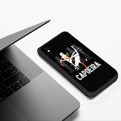 Чехол iPhone XS Max матовый Capoeira - duel, цвет: 3D-черный — фото 2