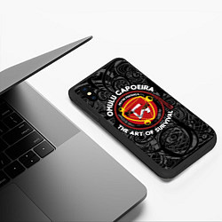 Чехол iPhone XS Max матовый Capoeira Omulu capoeira, цвет: 3D-черный — фото 2