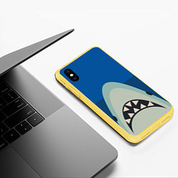 Чехол iPhone XS Max матовый Монстр Океана, цвет: 3D-желтый — фото 2