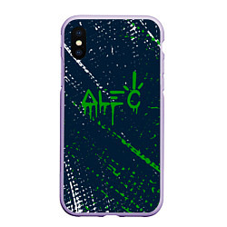 Чехол iPhone XS Max матовый Alec monopoly - Краска, цвет: 3D-светло-сиреневый