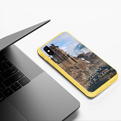 Чехол iPhone XS Max матовый Руины замка - AC Mirage, цвет: 3D-желтый — фото 2
