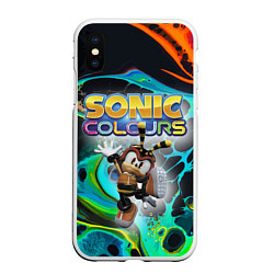 Чехол iPhone XS Max матовый Charmy Bee - Sonic - Video game, цвет: 3D-белый