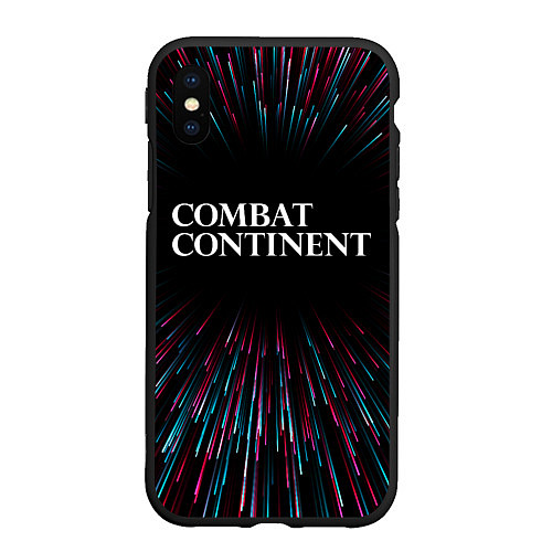 Чехол iPhone XS Max матовый Combat Continent infinity / 3D-Черный – фото 1