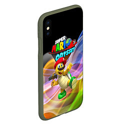 Чехол iPhone XS Max матовый Super Mario Odyssey - Hero turtle Koopa Troopa, цвет: 3D-темно-зеленый — фото 2