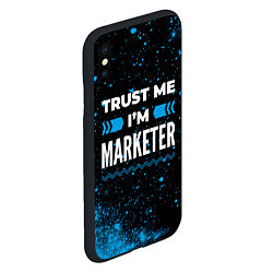 Чехол iPhone XS Max матовый Trust me Im marketer dark, цвет: 3D-черный — фото 2