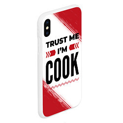 Чехол iPhone XS Max матовый Trust me Im cook white, цвет: 3D-белый — фото 2