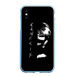 Чехол iPhone XS Max матовый Tokyo Ghoul Kaneki Ken - anime, цвет: 3D-голубой