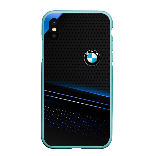 Чехол iPhone XS Max матовый Bmw abstraction / 3D-Мятный – фото 1