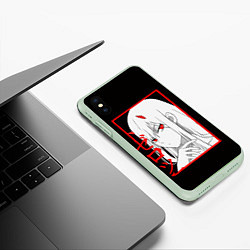 Чехол iPhone XS Max матовый Darling in the Franxx: 02, цвет: 3D-салатовый — фото 2