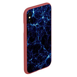 Чехол iPhone XS Max матовый Микро иней, цвет: 3D-красный — фото 2