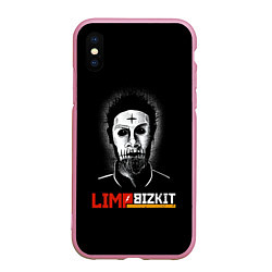 Чехол iPhone XS Max матовый Limp bizkit Wes Borland, цвет: 3D-розовый