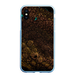 Чехол iPhone XS Max матовый Абстрактный песок из золота