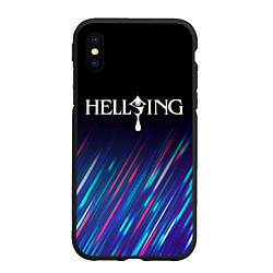 Чехол iPhone XS Max матовый Hellsing stream