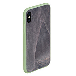 Чехол iPhone XS Max матовый Тёмные туманные блёстки, цвет: 3D-салатовый — фото 2