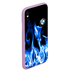Чехол iPhone XS Max матовый BMW fire, цвет: 3D-сиреневый — фото 2