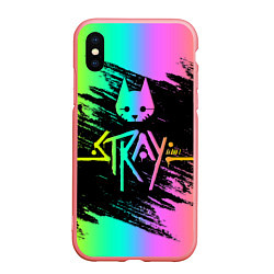 Чехол iPhone XS Max матовый Stray gradient