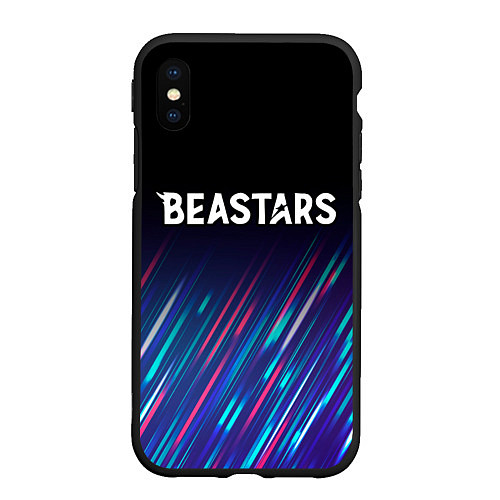 Чехол iPhone XS Max матовый Beastars stream / 3D-Черный – фото 1