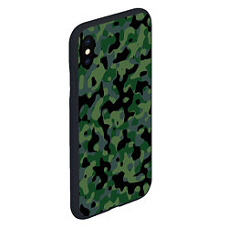 Чехол iPhone XS Max матовый Камуфляж WW2 Tropics Verdant, цвет: 3D-черный — фото 2