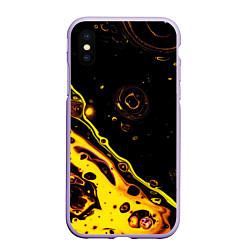 Чехол iPhone XS Max матовый Золотая вода