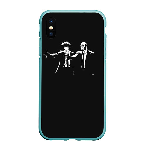 Чехол iPhone XS Max матовый Cowboy bebop / 3D-Мятный – фото 1