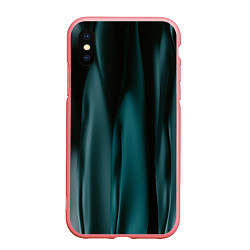 Чехол iPhone XS Max матовый Абстрактные волны в темноте, цвет: 3D-баблгам