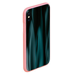 Чехол iPhone XS Max матовый Абстрактные волны в темноте, цвет: 3D-баблгам — фото 2