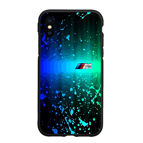 Чехол iPhone XS Max матовый BMW M Performance / 3D-Черный – фото 1