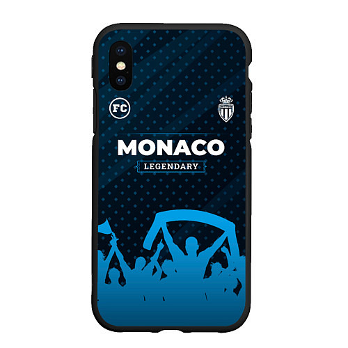 Чехол iPhone XS Max матовый Monaco legendary форма фанатов / 3D-Черный – фото 1