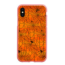 Чехол iPhone XS Max матовый Паучье логово