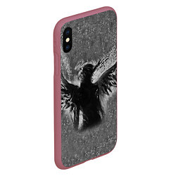 Чехол iPhone XS Max матовый Metamorphosis Demon ZXC, цвет: 3D-малиновый — фото 2