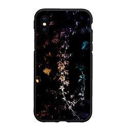 Чехол iPhone XS Max матовый Magic Foliage, цвет: 3D-черный