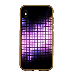 Чехол iPhone XS Max матовый Музыкальная визуализация, цвет: 3D-коричневый