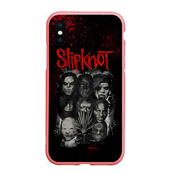 Чехол iPhone XS Max матовый Slipknot dark, цвет: 3D-баблгам