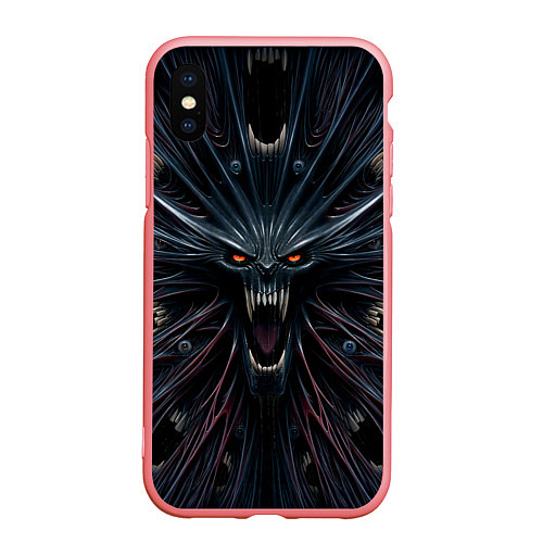 Чехол iPhone XS Max матовый Scream alien monster / 3D-Баблгам – фото 1