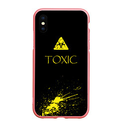 Чехол iPhone XS Max матовый TOXIC - Биологическая опасность, цвет: 3D-баблгам