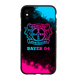 Чехол iPhone XS Max матовый Bayer 04 - neon gradient