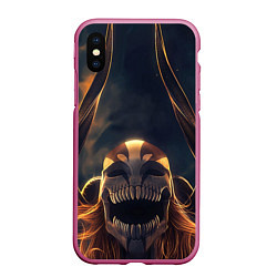 Чехол iPhone XS Max матовый Пустой - Ичиго Куросаки, цвет: 3D-малиновый