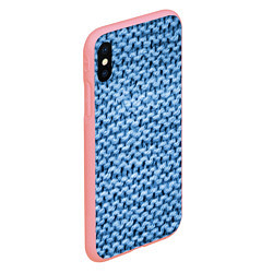 Чехол iPhone XS Max матовый Грубая шерстяная вязка - мода, цвет: 3D-баблгам — фото 2