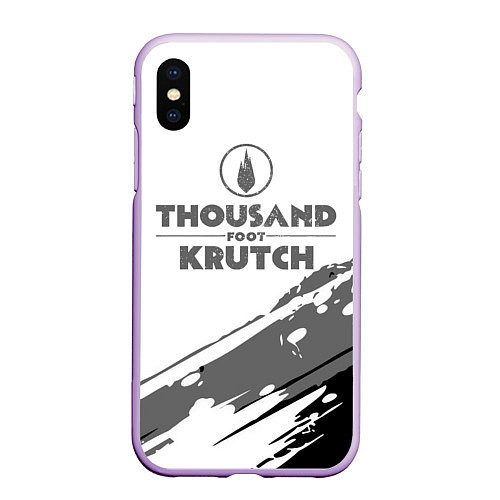 Чехол iPhone XS Max матовый Thousand Foot Krutch логотип / 3D-Сиреневый – фото 1