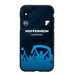 Чехол iPhone XS Max матовый Hoffenheim legendary форма фанатов, цвет: 3D-черный