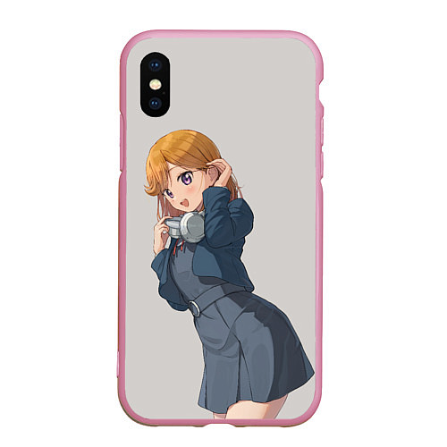 Чехол iPhone XS Max матовый Kanon Shibuya - Love Live Superstar / 3D-Розовый – фото 1