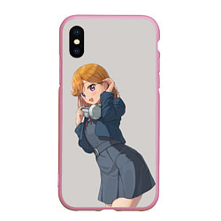 Чехол iPhone XS Max матовый Kanon Shibuya - Love Live Superstar, цвет: 3D-розовый