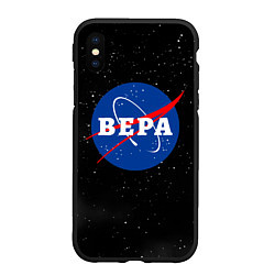 Чехол iPhone XS Max матовый Вера Наса космос, цвет: 3D-черный