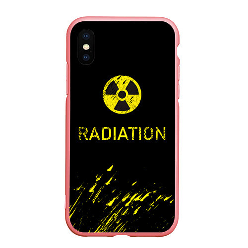 Чехол iPhone XS Max матовый Radiation - радиационная опасность / 3D-Баблгам – фото 1