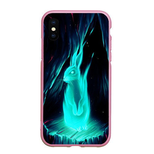 Чехол iPhone XS Max матовый Водяной Кроль / 3D-Розовый – фото 1