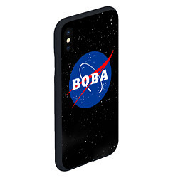 Чехол iPhone XS Max матовый Вова Наса космос, цвет: 3D-черный — фото 2