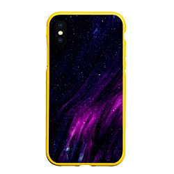 Чехол iPhone XS Max матовый Абстрактные блёстки и звёзды