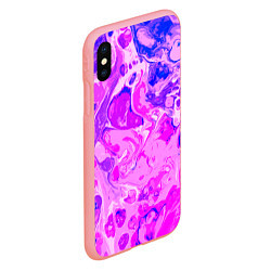 Чехол iPhone XS Max матовый Абстракция тай-дай, цвет: 3D-баблгам — фото 2