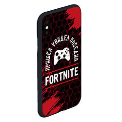 Чехол iPhone XS Max матовый Fortnite пришел, увидел, победил, цвет: 3D-черный — фото 2